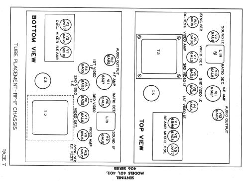 406; Sentinel Radio Corp. (ID = 1366981) Televisión