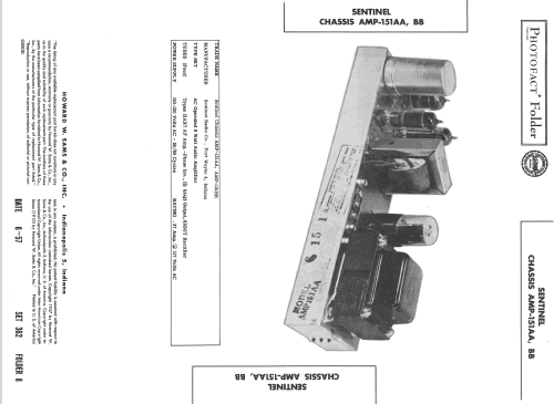 Ch= AMP-151AA; Sentinel Radio Corp. (ID = 2385938) Ampl/Mixer