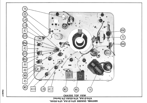 Ch= U74-01AA; Sentinel Radio Corp. (ID = 2422072) Fernseh-E