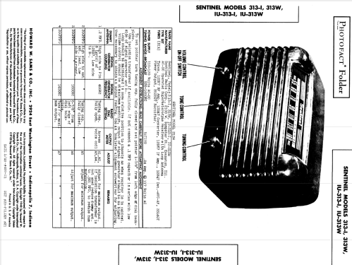 IU-313-W ; Sentinel Radio Corp. (ID = 974724) Radio