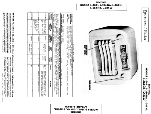 L-284NI ; Sentinel Radio Corp. (ID = 881850) Radio