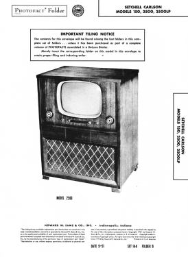 150 Ch= 25; Setchell Carlson, (ID = 2953904) Televisión