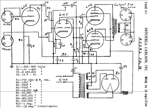 Amplifier PA 13 ; Setchell Carlson, (ID = 448735) Ampl/Mixer