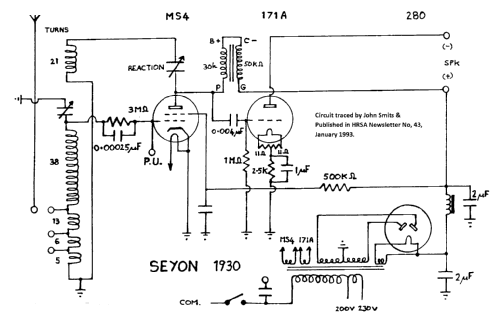 Seyon 2-Valve Screen Grid C200; Seyon Brand Name (ID = 1921459) Radio