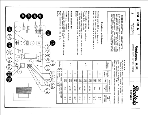 RA438A; Radiola marque (ID = 1875148) Radio