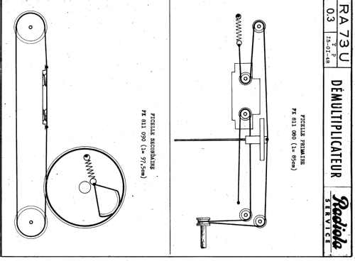 RA73U ; Radiola marque (ID = 1843486) Radio