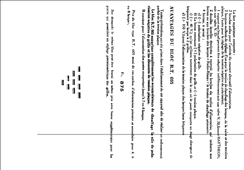 Bloc d'alimentation / Redresseur RT605; La Radiotechnique RT (ID = 1848547) Strom-V