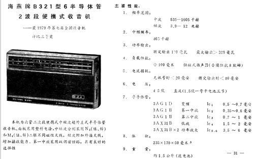 Petrel 海燕 B321; Shanghai 101 上海一 (ID = 807109) Radio