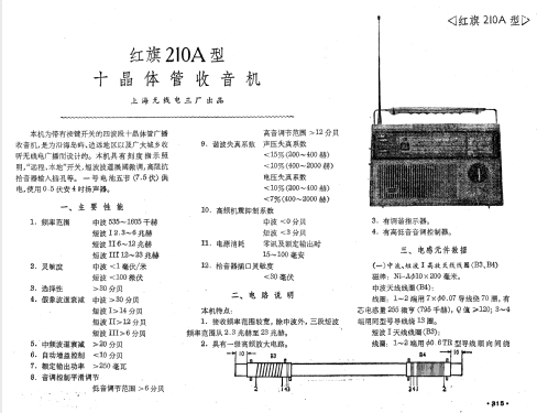 Hongqi 红旗 210A; Shanghai No.3 上海无... (ID = 780084) Radio