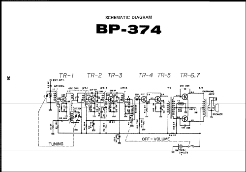 BP-374; Sharp; Osaka (ID = 631214) Radio