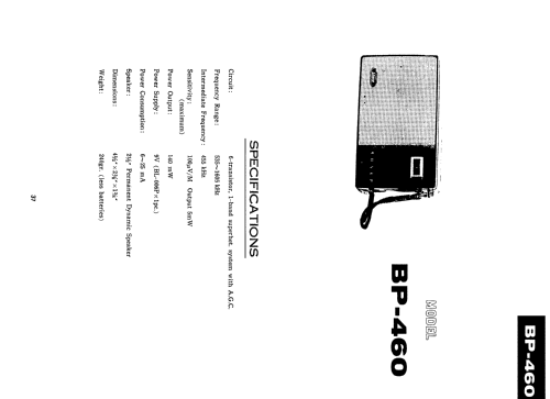BP-460; Sharp; Osaka (ID = 633436) Radio