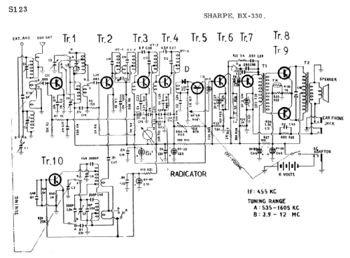 2-Band 10 Transistor BX-330; Sharp; Osaka (ID = 1684759) Radio