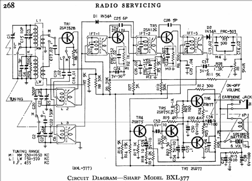BXL-377; Sharp; Osaka (ID = 777367) Radio