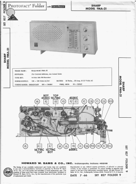 FMA-21; Sharp; Osaka (ID = 3199969) Radio