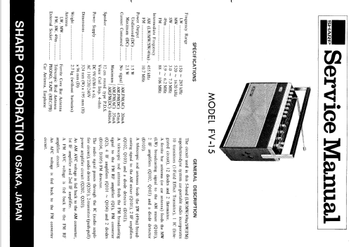 FV15; Sharp; Osaka (ID = 279499) Radio