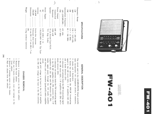 FW-401; Sharp; Osaka (ID = 130802) Radio