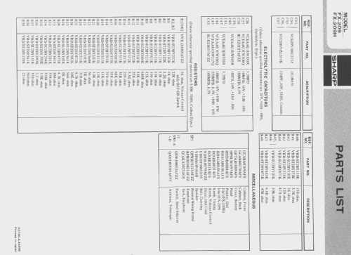 FX-209A; Sharp; Osaka (ID = 415291) Radio