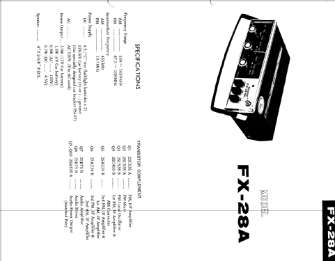 FX-28A; Sharp; Osaka (ID = 406812) Radio