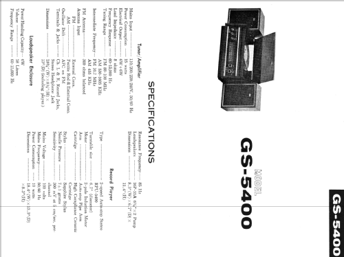 GS-5400; Sharp; Osaka (ID = 442017) Radio