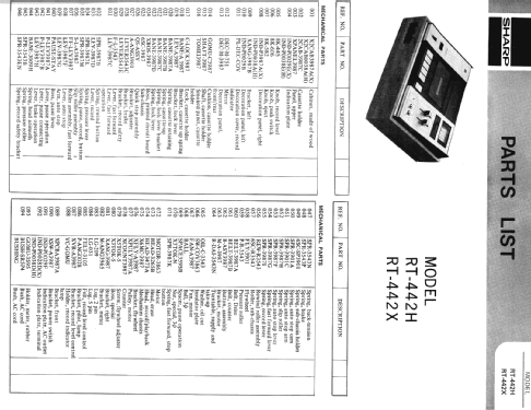 Stereo Cassette Deck RT-442H; Sharp; Osaka (ID = 1259433) R-Player