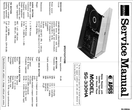 Stereo-Kompaktanlage SG-330HA; Sharp; Osaka (ID = 1643439) Radio