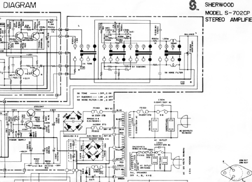 Stereo Amplifier S-702CP; Sherwood, Chicago (ID = 1986169) Verst/Mix