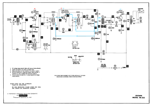 All Transistor TR-333; Crown Radio Corp.; (ID = 2356279) Radio