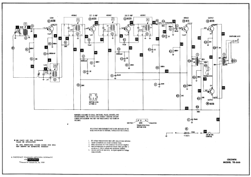 6 Transistor TR-666; Crown Radio Corp.; (ID = 593428) Radio