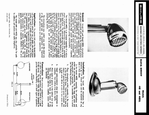 Magnetic Microphone 440; Shure; Chicago, (ID = 982791) Micrófono/PU