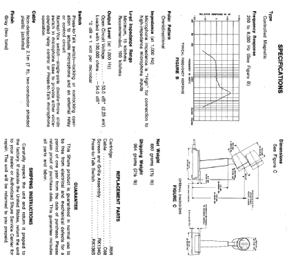 444; Shure; Chicago, (ID = 72640) Microphone/PU