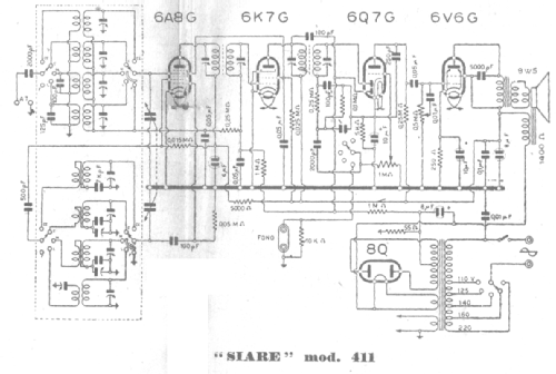 411; SIARE -Crosley; (ID = 2543886) Radio