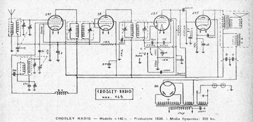 Crosley 145A; SIARE -Crosley; (ID = 2595520) Radio