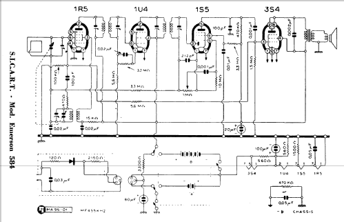 Emerson 584; SICART; Milano (ID = 971948) Radio