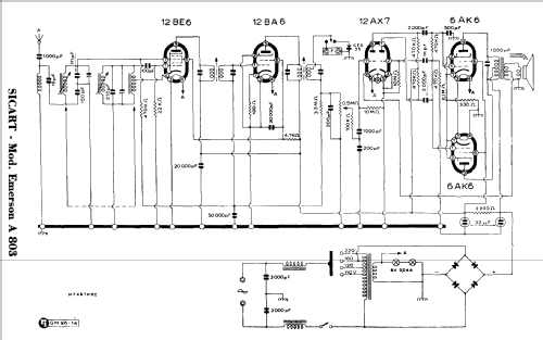 Emerson A803; SICART; Milano (ID = 973339) Radio