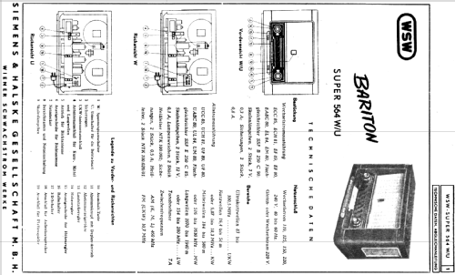 Bariton UKW-Super 564U; Siemens-Austria WSW; (ID = 135315) Radio