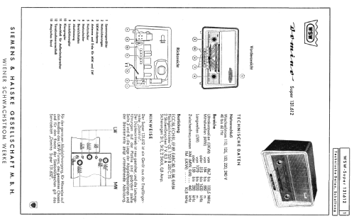 Domino Super 131.612; Siemens-Austria WSW; (ID = 901078) Radio