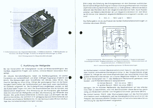 Erdungsmesser - Kurbelinduktor Ms-Anleitung 506; Siemens-Austria WSW; (ID = 1448810) Equipment