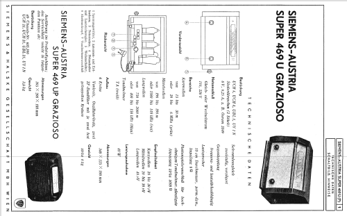 Grazioso 469U; Siemens-Austria WSW; (ID = 631317) Radio