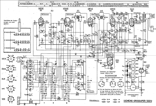 Grosssuper 522U; Siemens-Austria WSW; (ID = 9526) Radio