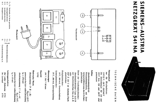 Netzgerät 541NA; Siemens-Austria WSW; (ID = 228921) Power-S