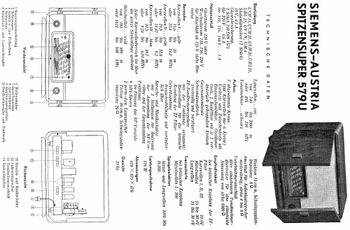 Spitzensuper 579U; Siemens-Austria WSW; (ID = 228918) Radio