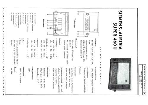 Super 460U; Siemens-Austria WSW; (ID = 181356) Radio