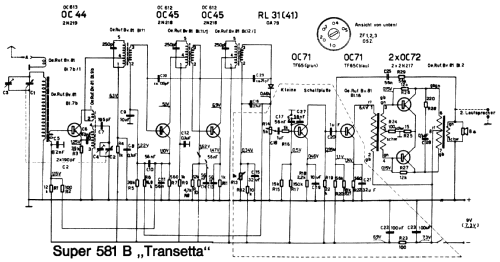 Transetta Super 581B bis Nr.: 894.999; Siemens-Austria WSW; (ID = 279170) Radio