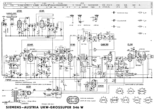 UKW-Grossuper 546W; Siemens-Austria WSW; (ID = 9536) Radio