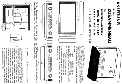 UKW-Untersatz-Super 547U; Siemens-Austria WSW; (ID = 30193) Radio