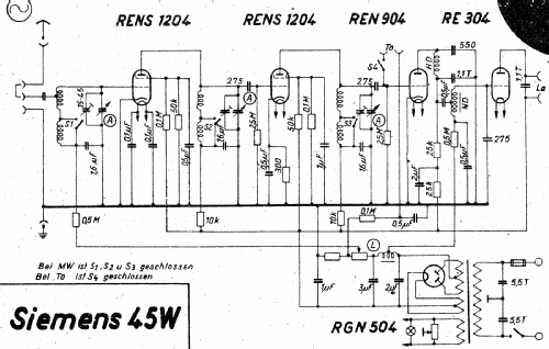 45W; Siemens & Halske, - (ID = 2995105) Radio