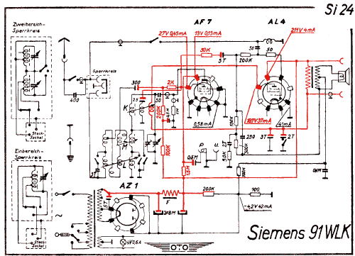 Kammermusik-Empfänger 91W ; Siemens & Halske, - (ID = 3019509) Radio