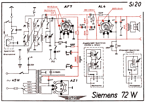 Standard 72W; Siemens & Halske, - (ID = 3019497) Radio