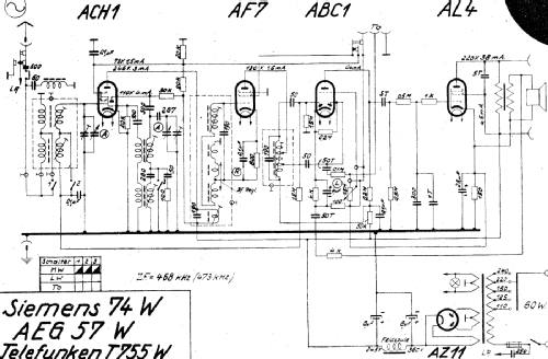 Superhet 74W ; Siemens & Halske, - (ID = 3007895) Radio