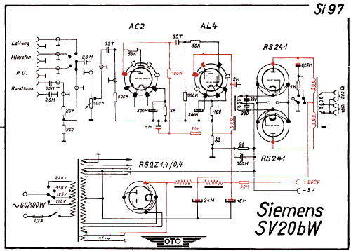 SV20bW; Siemens & Halske, - (ID = 3020132) Ampl/Mixer